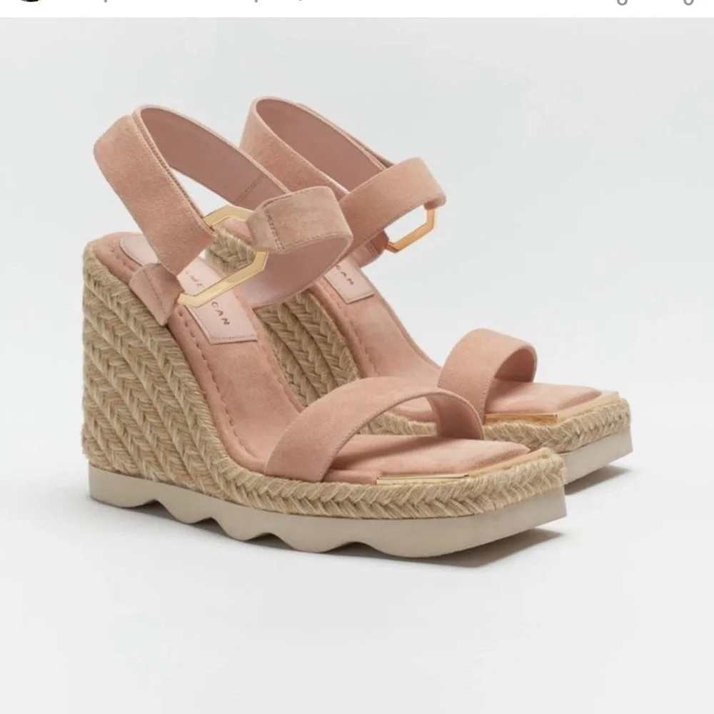 Good American Espadrille Wedge Sandals sz 7 or 7.5 - Picture 1 of 6